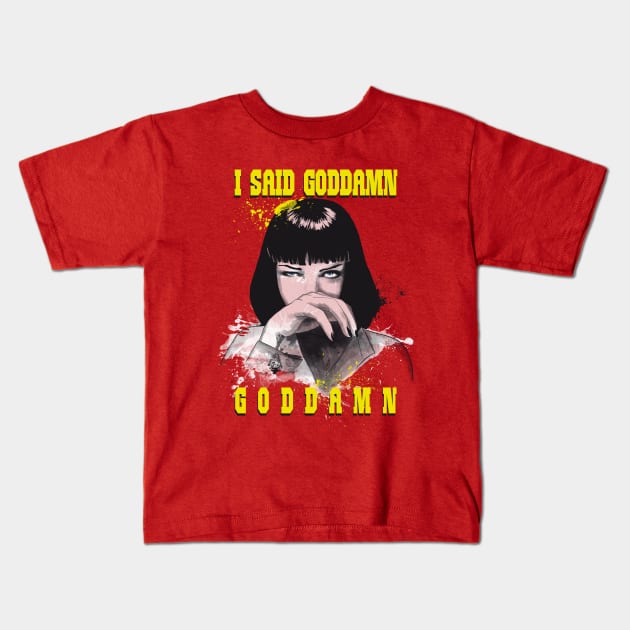 Goddamn Mia! Kids T-Shirt by 7rancesca